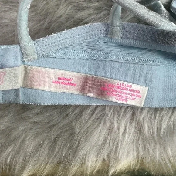 Rare Color New PINK Victoria’s Secret Unlined Velvet Bralette - Picture 6 of 12